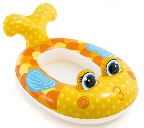 Intex zwembad kinderbootje gele-vis