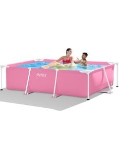 Intex zwembad 220 x 150 x 60 - roze | Rechthoekig frame zwembad